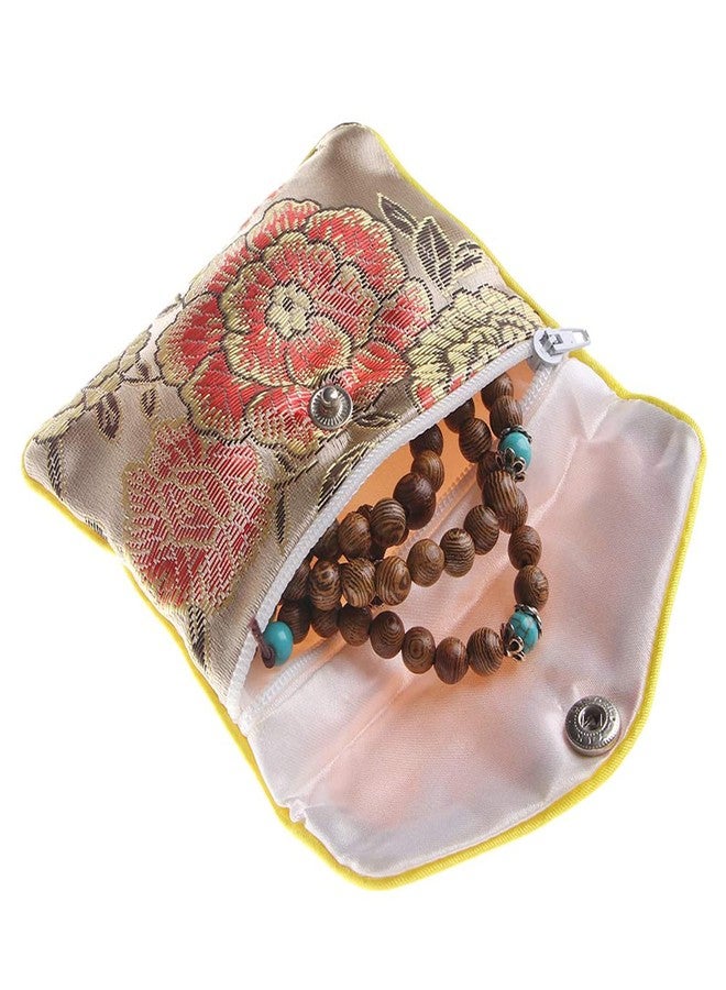 Baitaihem 9 Pack Jewelry Purse Pouch Gift Bags Chinese Silk Style Brocade Embroidered Bag,Multiple Colors(Small&Medium&Large) - Image 2